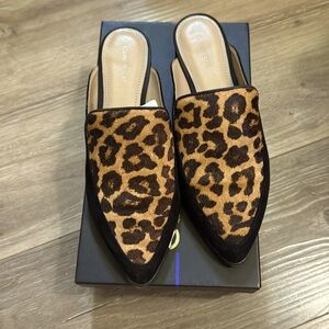 Halogen Leopard Print Mules